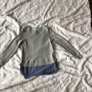 Crewcuts kids size 8 light grey sweater